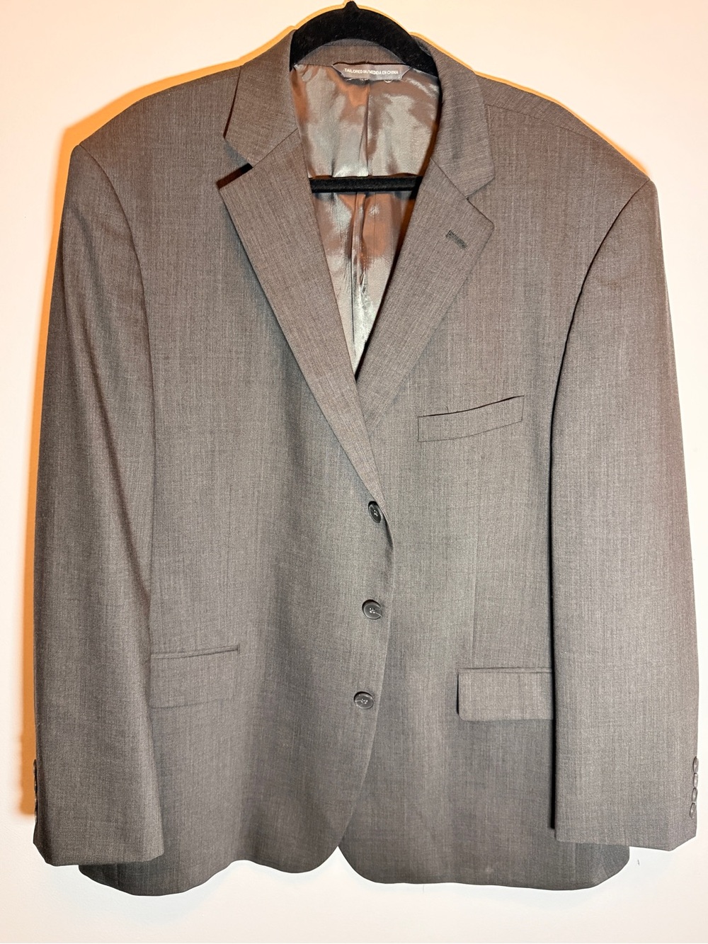 Perry Ellis Men's Slate Gray Three-Button Suit Jacket